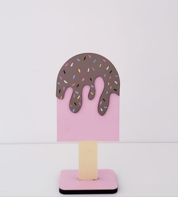 Sorvete Picolé Decorativo MDF Sorvete Picolé Decorativo MDF