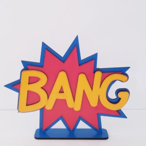 Placa Decorativa Bang
