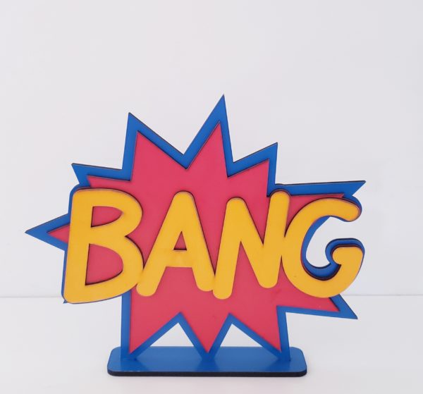 Placa Decorativa Bang Placa Decorativa Bang