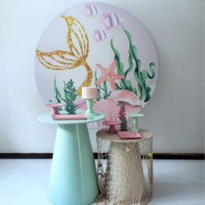 Festa Pocket Sereia Verde e Rosa