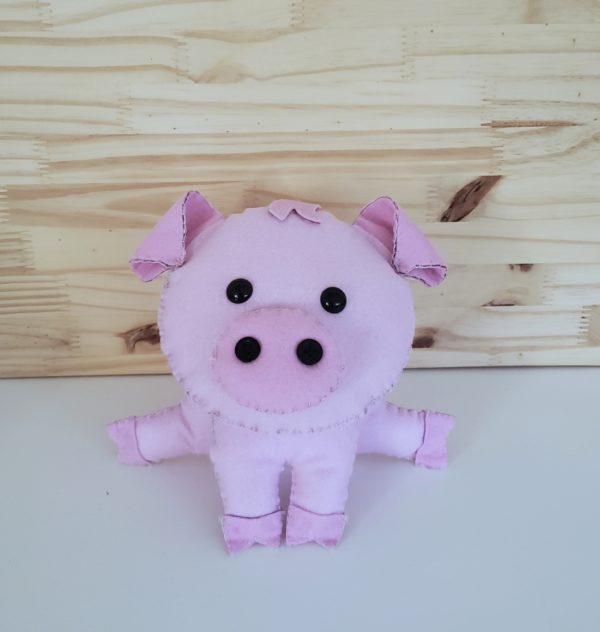 Porquinho em Feltro Porquinho em Feltro