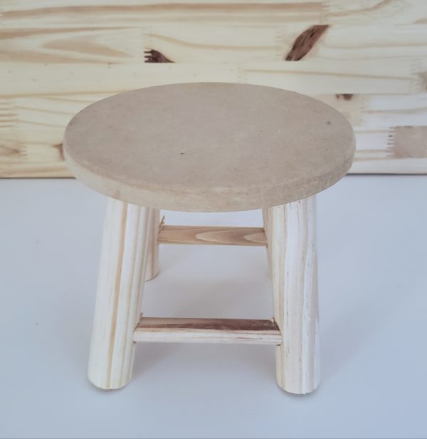 Mini Banquinho Redondo Mini Banquinho Redondo