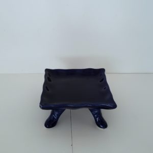 Mini Bandeja Quadrada Babado Azul Royal