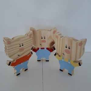 Três Porquinhos Decorativo Mesa