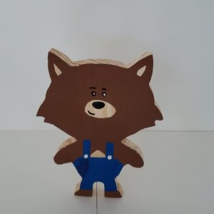 Lobo Mau Decorativo Mesa