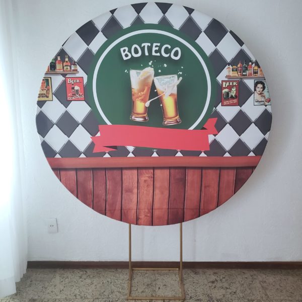 Tecido Redondo Sublimado Boteco