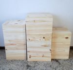 Mesas Cubo Fechada Madeira