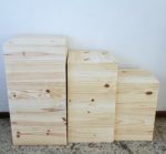 Mesas Cubo Fechada Madeira