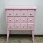 Cômoda Gaveteiro Decorativa Rosa