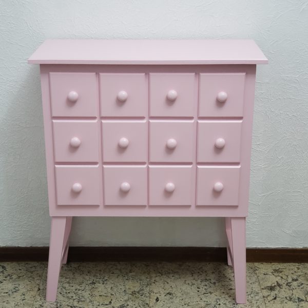 Cômoda Gaveteiro Decorativa Rosa