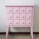 Cômoda Gaveteiro Decorativa Rosa