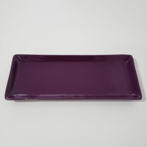 Bandeja cerâmica retangular cor Roxo