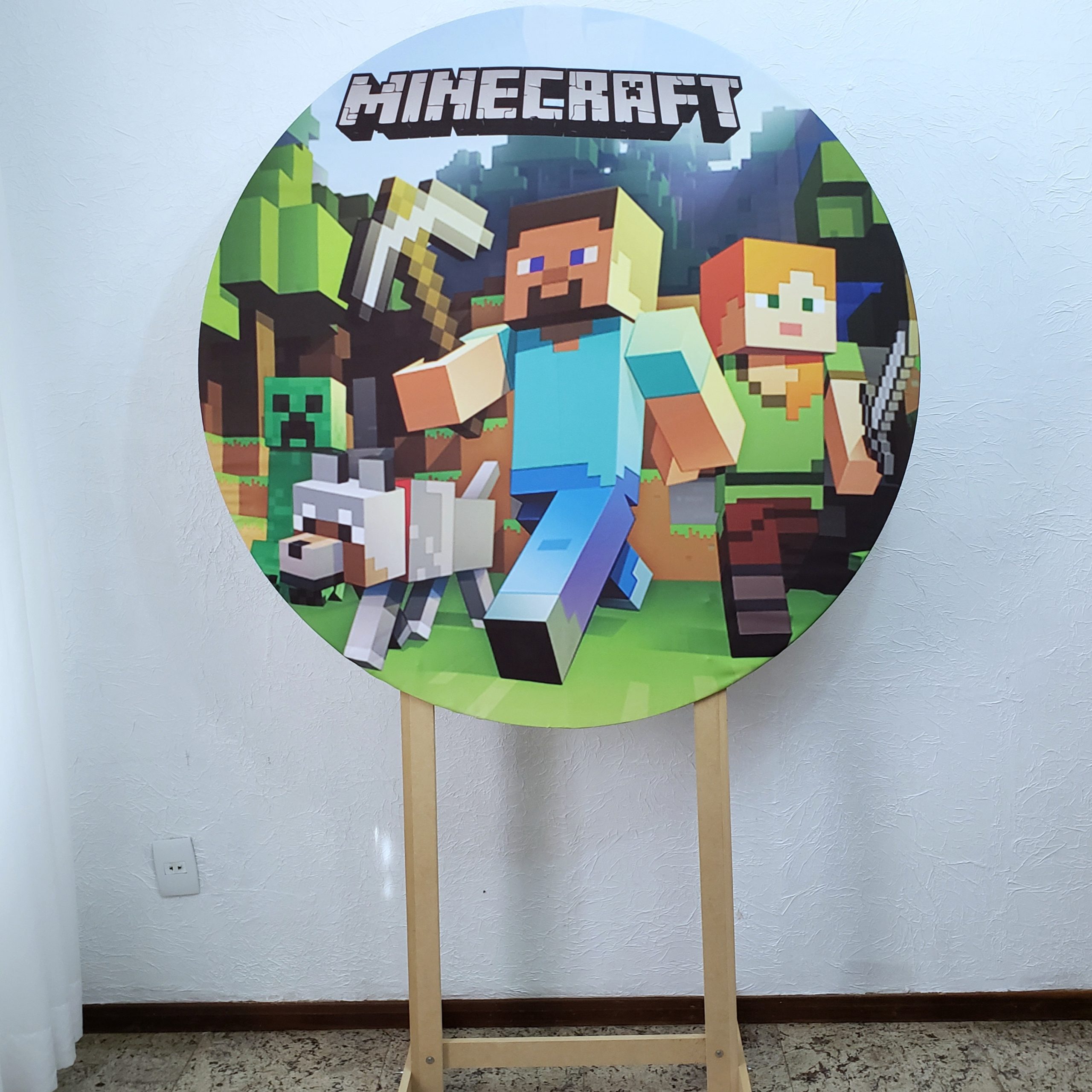 BOLO MINECRAFT REDONDO SUPER FACIL 