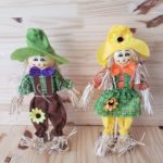 Casal de Espantalhos de Mesa