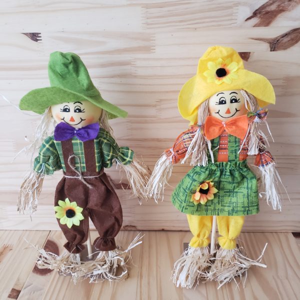 Casal de Espantalhos de Mesa