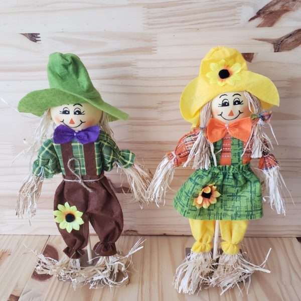 Casal de Espantalhos de Mesa Casal de Espantalhos de Mesa