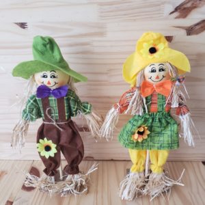 Casal de Espantalhos de Mesa