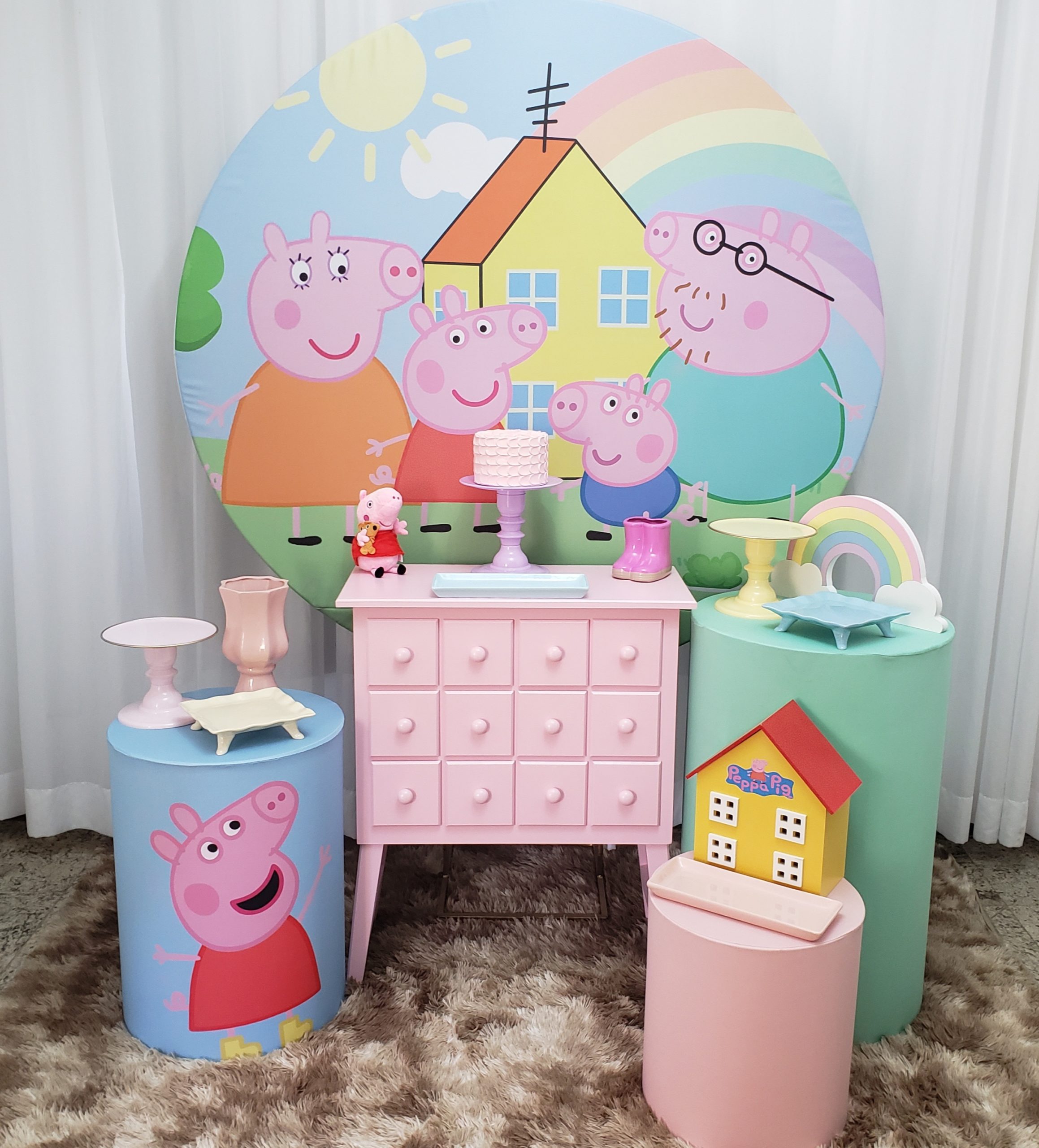 Display Mdf Casinha Peppa Pig Decoração De Festas 