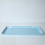 Bandeja cerâmica retangular cor Azul Candy