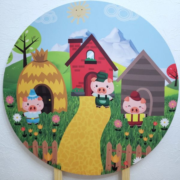 Tecido Sublimado Os três porquinhos para Pocket Car Tecido Sublimado Os três porquinhos para Pocket Car