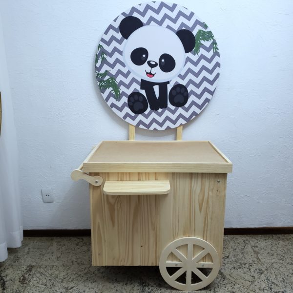 Pocket Car com Tecido Sublimado Panda Pocket Car com Tecido Sublimado Panda