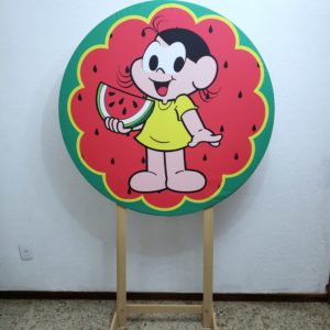 Painel Redondo com Tecido Sublimado Magali