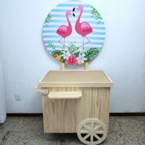 Pocket Car com Tecido Sublimado Flamingo