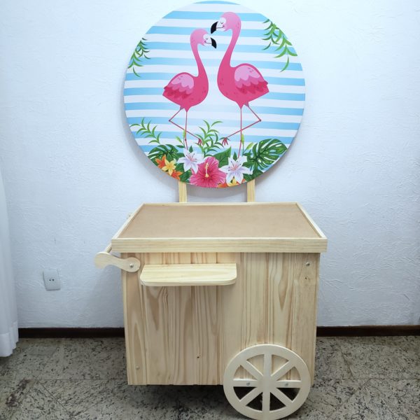Tecido Sublimado Flamingo para Pocket Car