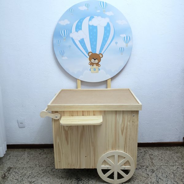 Pocket Car com Tecido Sublimado Urso Balão Pocket Car com Tecido Sublimado Urso Balão