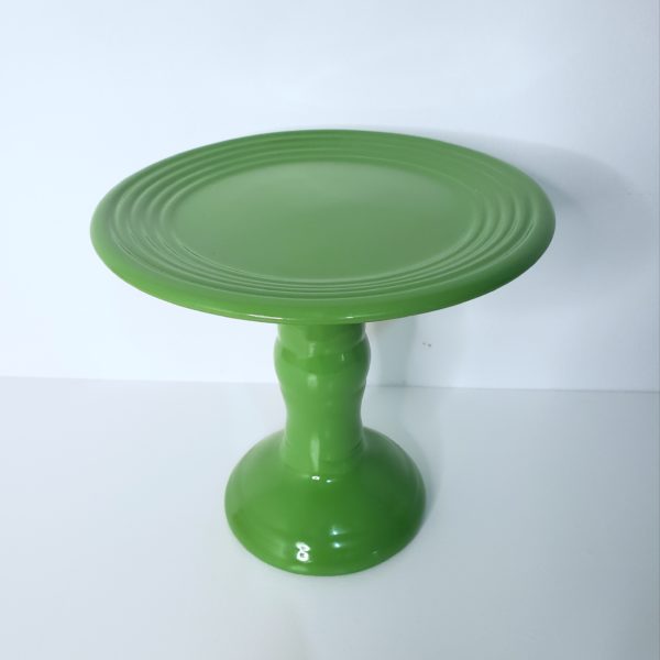 Boleira Cerâmica Alta P cor Verde Limão Boleira Cerâmica Alta P cor Verde Limão