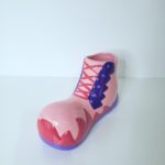 Sapato de palhaço decorativo Rosa/Lilás