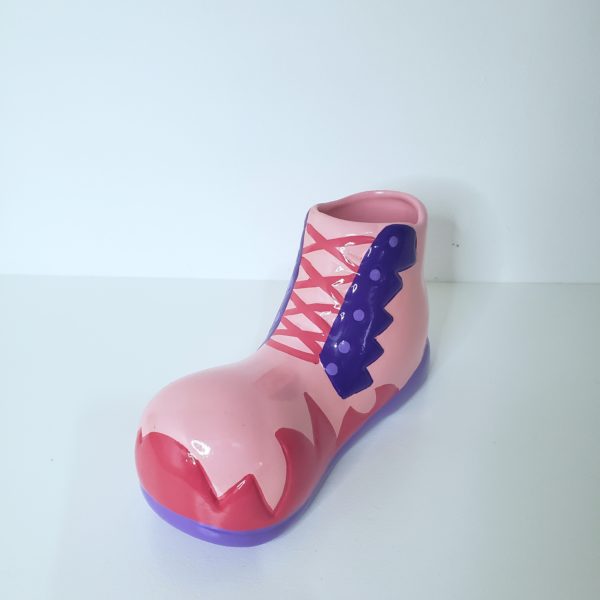 Sapato de palhaço decorativo Rosa/Lilás