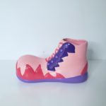 Sapato de palhaço decorativo Rosa/Lilás