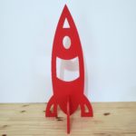 Foguete Decorativo Vermelho