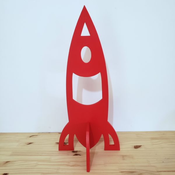 Foguete Decorativo Vermelho