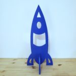 Foguete Decorativo Azul