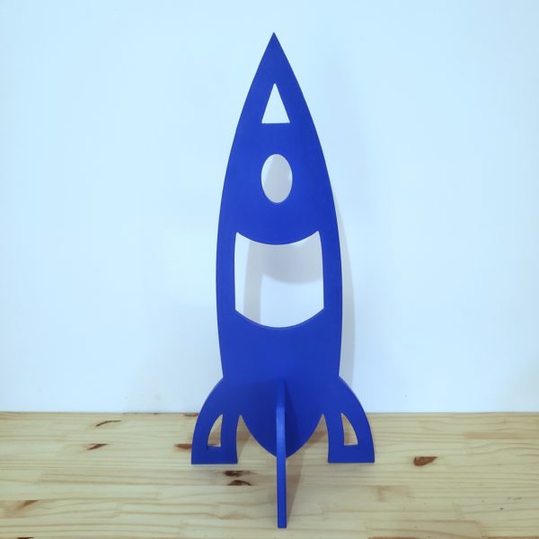 Foguete Decorativo Azul Foguete Decorativo Azul