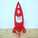 Foguete Decorativo Vermelho