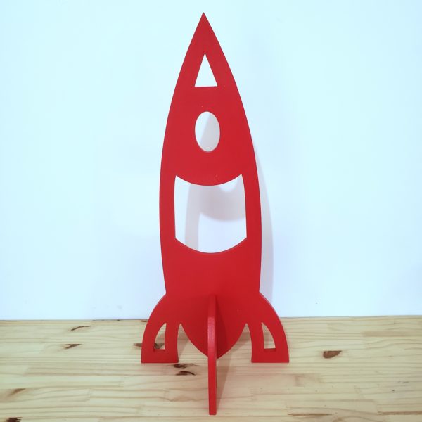 Foguete Decorativo Vermelho Foguete Decorativo Vermelho