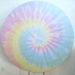 Suporte Redondo com Tecido Sublimado Tie Dye