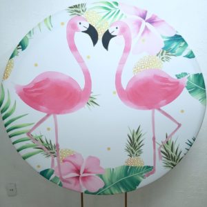 Tecido Sublimado Flamingo Tropical