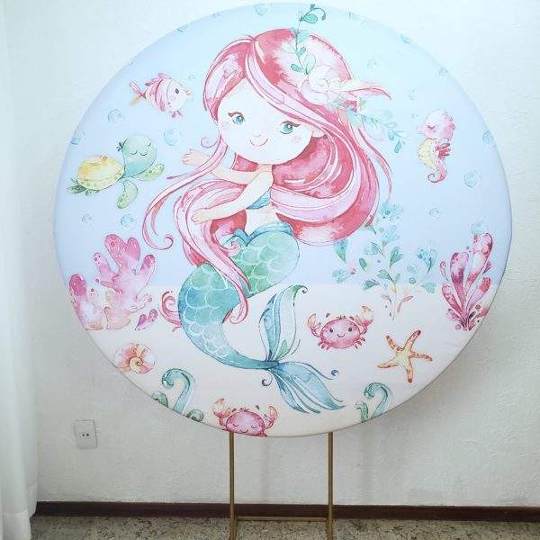 Tecido Sublimado Fundo do Mar Sereia