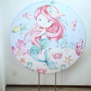 Tecido Sublimado Fundo do Mar Sereia