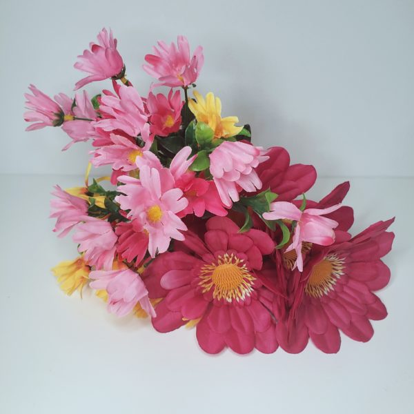 Buque Flores Artificiais Coloridas Buque Flores Artificiais Coloridas