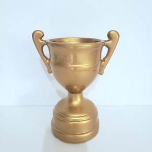 Troféu Futebol Decorativo Cerâmica