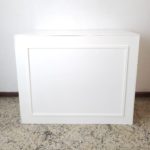 Mesa Boiserie Branca Dobrável