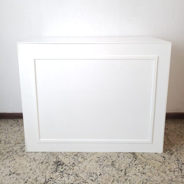 Mesa Boiserie Branca Dobrável