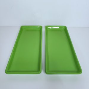 Bandeja cerâmica retangular cor Verde Limão