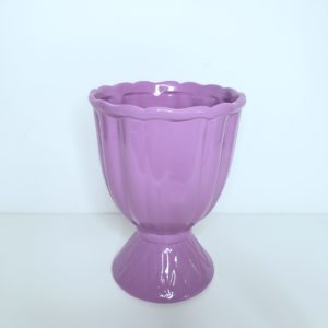 Vaso em Cerâmica cor Lilás M