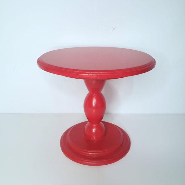 Suporte Boleira Torneado Vermelho P Suporte Boleira Torneado Vermelho P